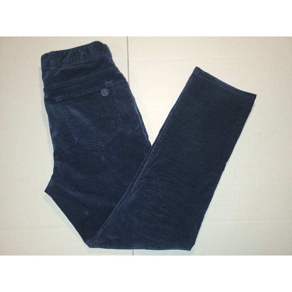 Mens G/FORE Tour 5 Pocket Stretch Corduroy Golf Pants Blue Size 32 x 32 Black‎